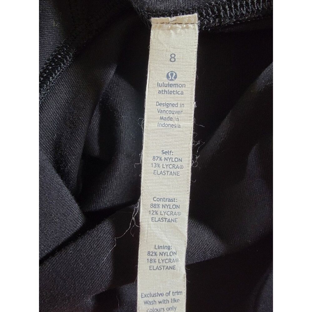 Lululemon Side Zip Women's Black Sweatshirt - sz 8 - Picture 7 of 8